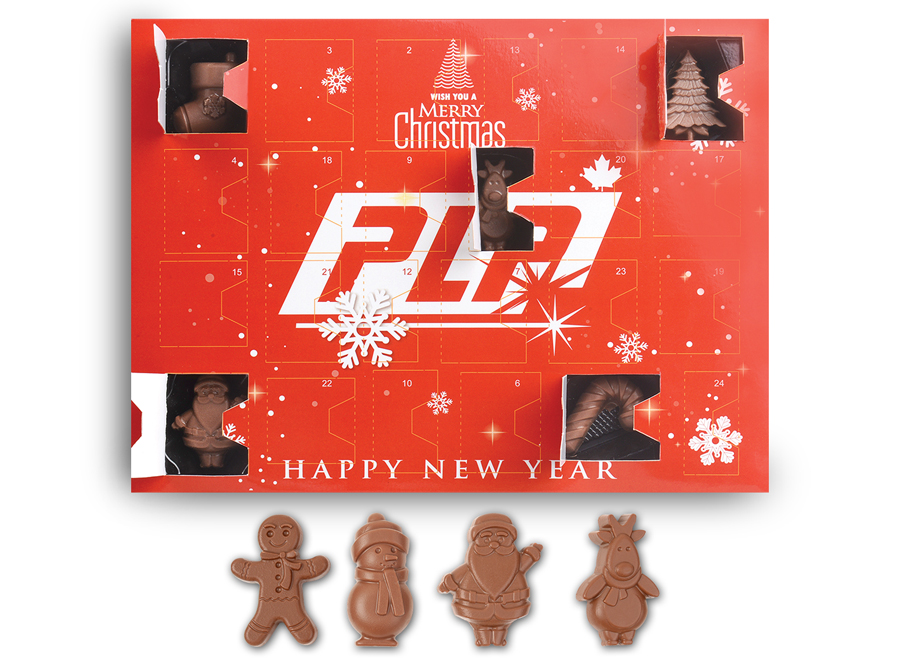 ZAdvent Calendar, 24 pieces with Christmas Icons in Pure Belgian